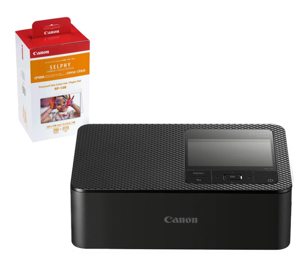 Canon SELPHY CP1500 czarna + papier RP-108 108 szt - 1220887 - zdjęcie